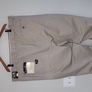 New Tan Oak Hill Premium Chino Pants sz 50x38 luxury khakis NWT